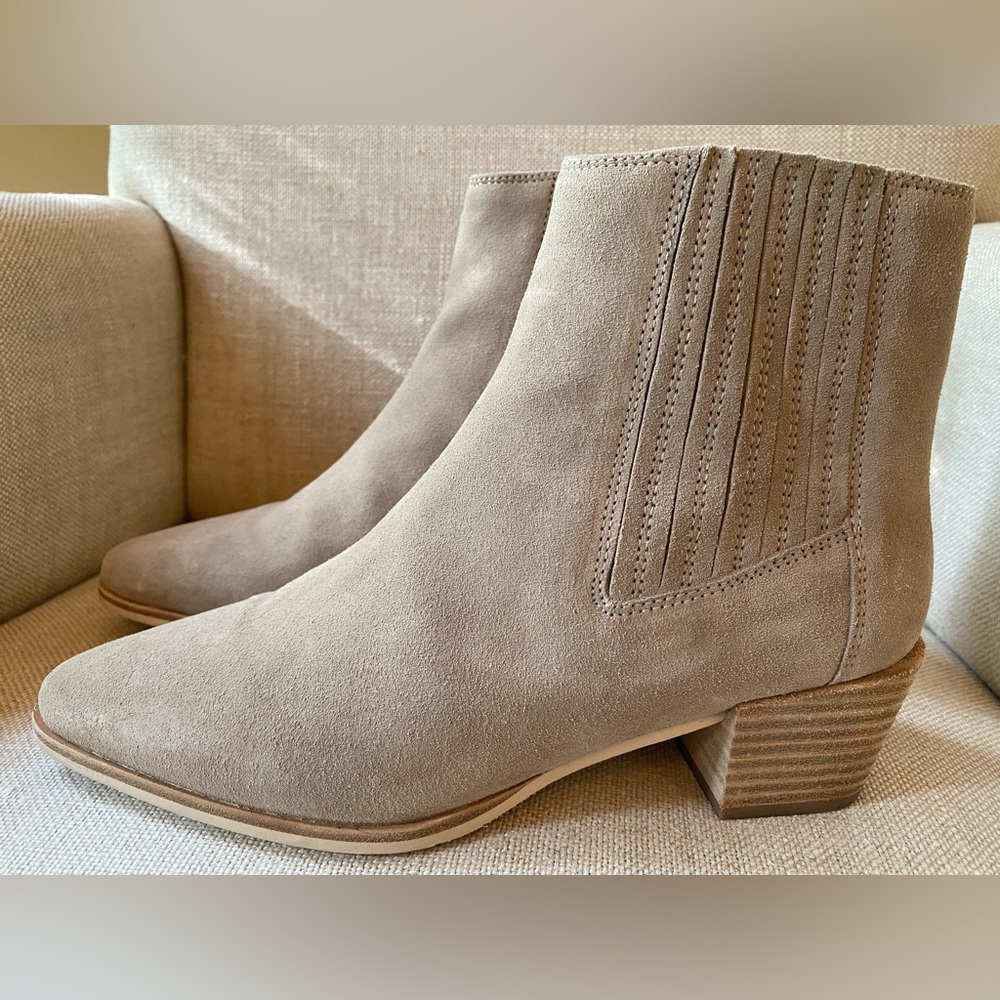 Rag & Bone Womens Rover Suede Ankle Boots in Taupe Sz 39/9 - Picture 2 of 11